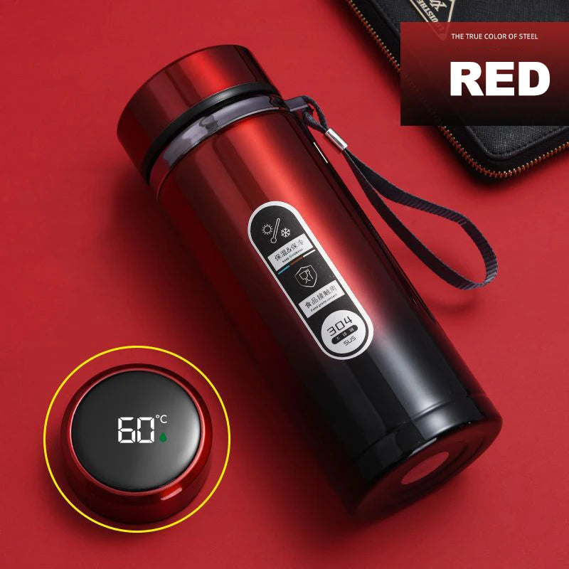 TrailRaiders™ Thermos Bottle with LED Temperature