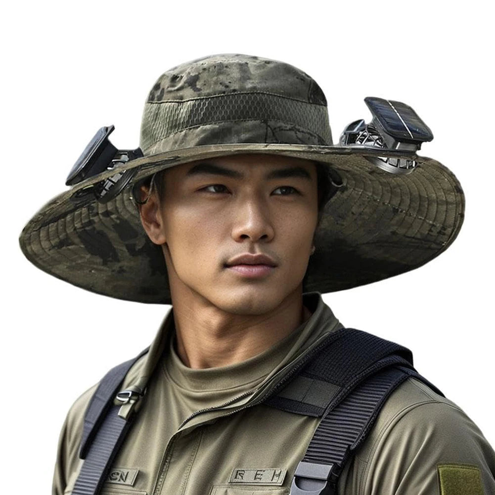 TrailRaiders™ HeatShield Solar Fan Hat