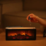 New Flame Aromatherapy Machine Colorful Essential Oil Diffuser 